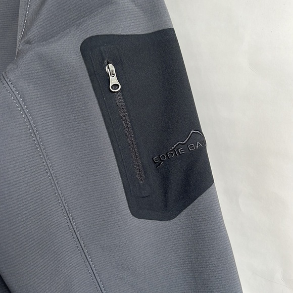 NEW Eddie Bauer Rugged Ripstop Soft Shell Jacket Size L Grey Steel/Black - Picture 6 of 11